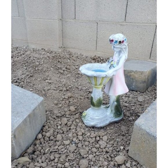 Fairy Garden Statue, Solar Garden Angel Figurine Outdoor Decoration Waterproof - Picture 4 of 6
